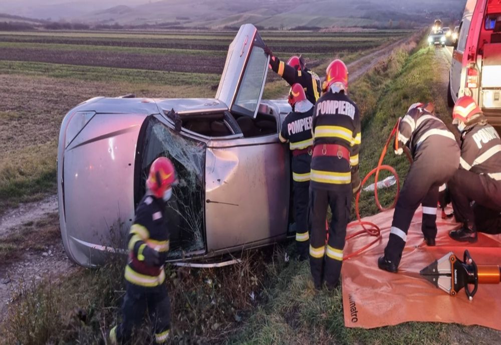 Accident în Hereclean! O persoană a rămas încarcerată