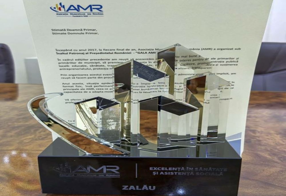 Municipiul Zalău a primit trofeul pentru Excelență în sănătate și asistență socială