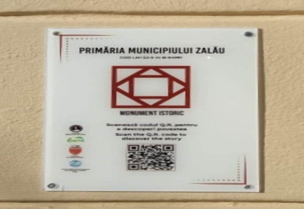 Plăcuțe turistice cu cod QR montate în Zalău