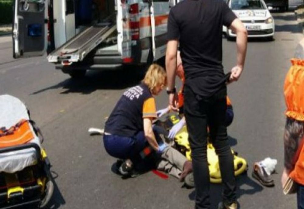 Pieton beat lovit de o maşină! Şoferiţa din Zimbor a fugit de la locul accidentului