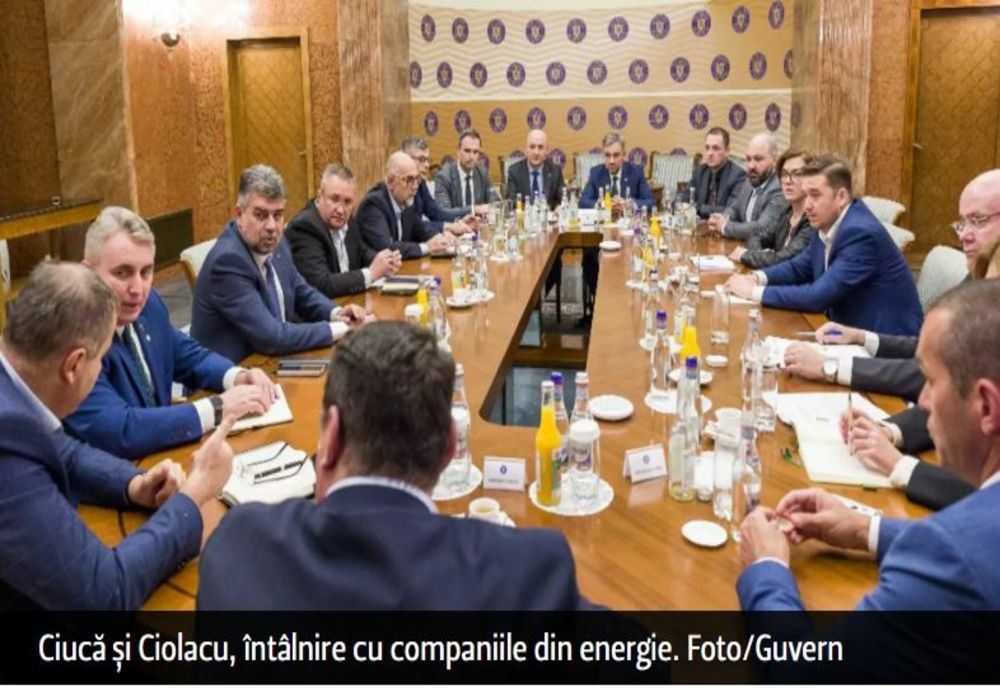 Criza din energie. Întâlnire la Palatul Victoria între liderii Coaliției și companiile din energie