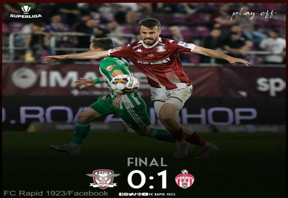 Rapid, învinsă acasă de Sepsi OSK Sfântu Gheorghe, în play-off-ul Superligii