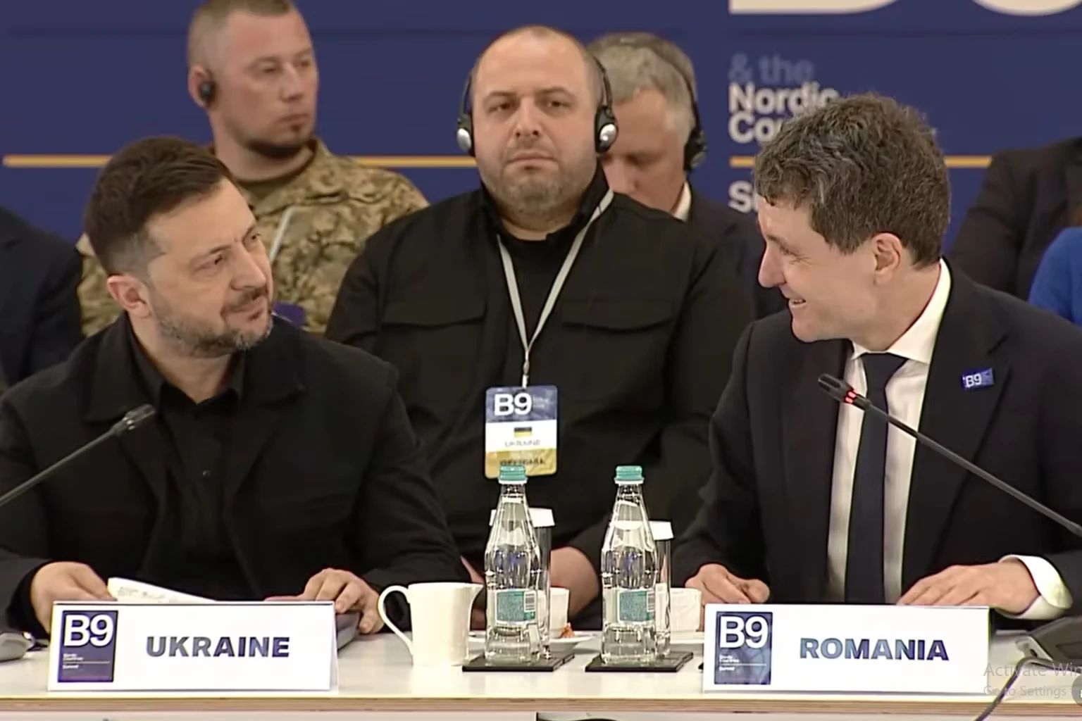 Volodimir Zelenski și Nicușor Dan