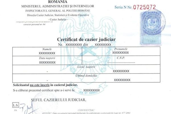 Sălaj: Au fost emise mii de caziere judiciare