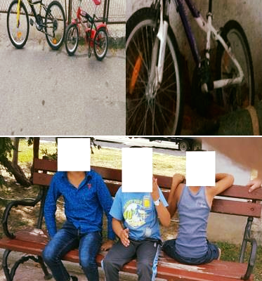 Trei minori din Zalău, hoți de biciclete