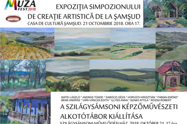 La Șamșud: Expoziție cu lucrările realizate în cadrul simpozionului de creaţie artistic-plastică