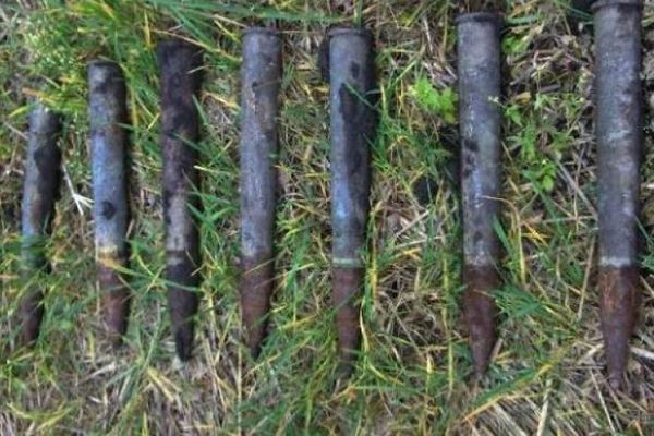 În curtea unei gospodării din Jac - elemente de muniţie neexplodate