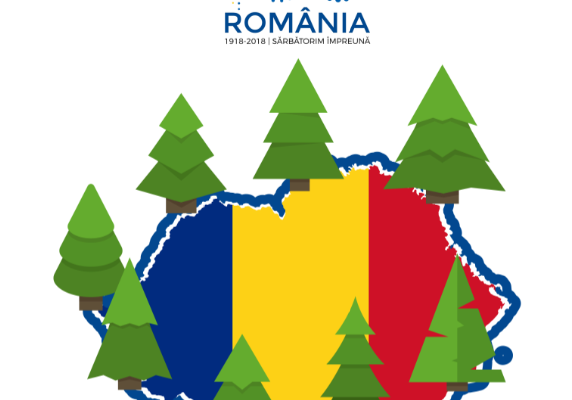 Premergător  Zilei Naţionale: ''Fiii satului Sălăjeni'' creează conturul hărţii României Mari prin plantarea a 100 de arbori
