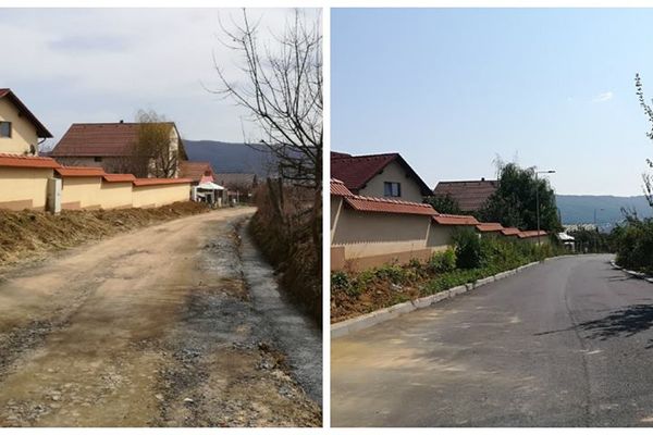 Municipalitatea anunţă finalizarea lucrărilor pe strada Coşbuc. Investiţia a fost de 800.000 de lei