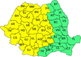 O nouă avertizare meteo! Sălajul sub asediul ploilor
