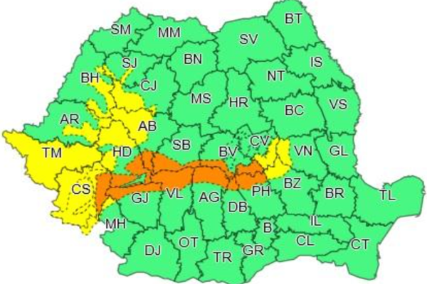 Vremea se schimbă radical: România, traversată de un CICLON