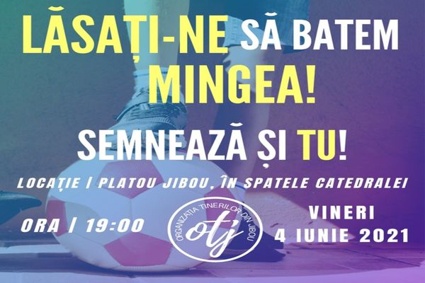 "LĂSAȚI-NE SĂ BATEM MINGEA!", petiție lansată de tinerii din Jibou pentru acces gratuit pe terenurile de sport din oraș