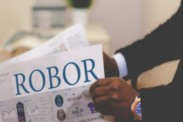 Indicele ROBOR la trei luni a scăzut la 6,06% pe an