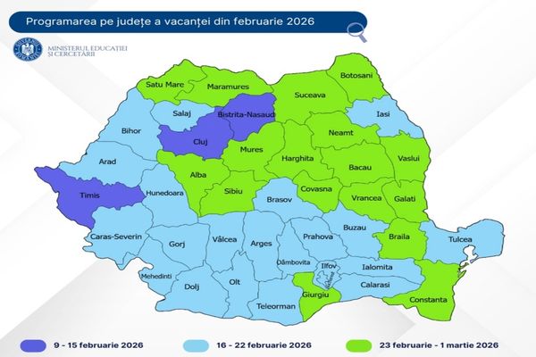VACANȚA DE SCHI 2026. CÂND VOR AVEA LIBER ELEVII DIN FIECARE JUDEȚ 