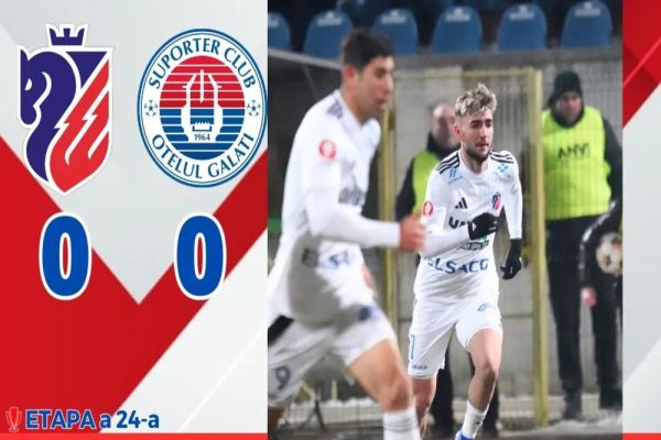 Remiză albă între FC Botoșani și Oțelul Galați, în ultimul meci din etapa 24 din Superligă