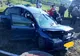 La Lompirt: autoturism lovit de tren. Două persoane au fost rănite