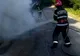 Între localitățile Mirșid și Moigrad, un autoturism a  fost cuprins de flăcări