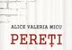 Un nou volum, la Editura ''Caiete Silvane'': ''Pereți'' - Alice Valeria Micu